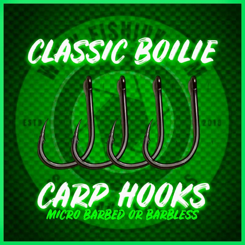 Wide Gape Classic Boilie Style Carp Hooks.Micro Barbed 1