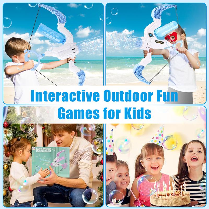 deAO Bow Bubble Machine – Adorable Bubble Maker for Kids Aged 4–6 – Automatic Bubble Blower for Indoor & Outdoor Fun – Ideal Birthday or Holiday Gift for Girls and Boys 4