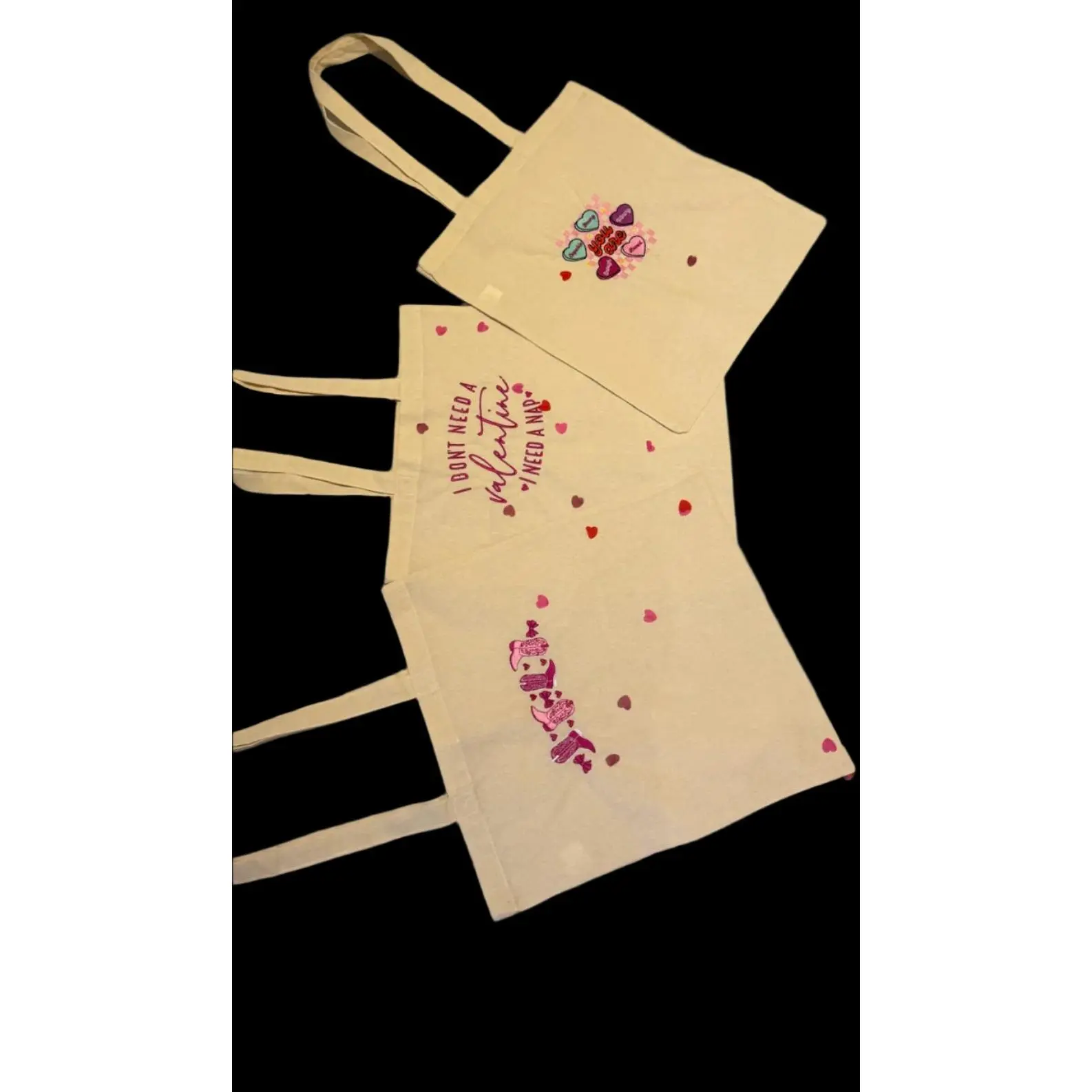 Valentines Collection Tote Bag x3