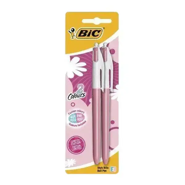 Bic 2Colours Fashion Pens (Blue/Red) - Pack of 2 0