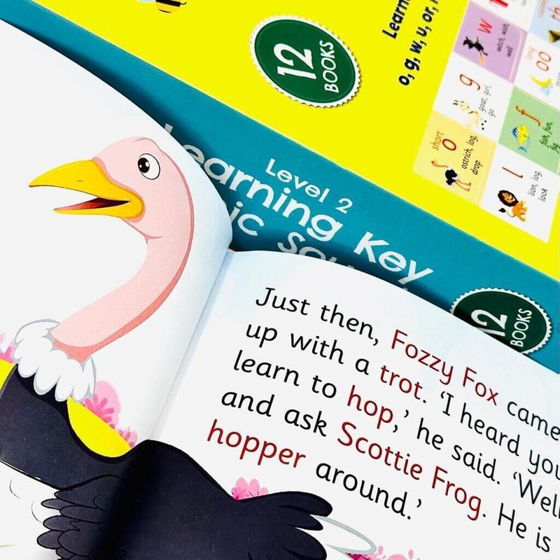 My Second Phonic Sounds (Level 2) with Included Fun Activities 12 Books Collection Box Set - Ages 3+ - Paperback 3