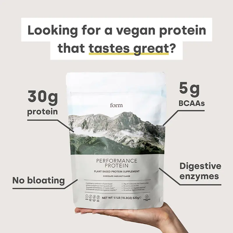 Form Performance Protein - 40g Single Serve Sachet - Vanilla Flavour - Vegan Protein Powder with 30g Protein per Serving - Dairy, Gluten, GMO & Soy Free - Natural Fitness Supplement 2