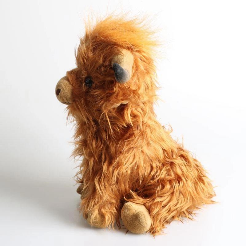 25cm Simulated Scottish Highland Cow Plush Toy Blue Variant Cute Fairy Calf Baby Animal Child Birthday Christmas Gift 3