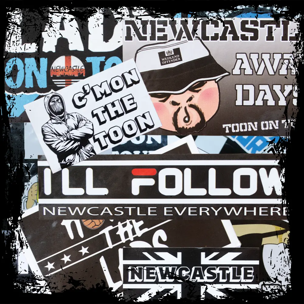 Newcastle Ultras Sticker Pack - Pack of 50 Mixed Designs- Inspired by Toon Army, North East, Away Days, Football