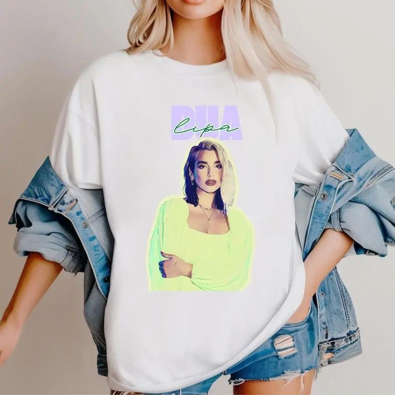 Dua Lipa Shirt Music Lover Shirt Dua Lipa Tour Radical Optimism Tour Fan Merch Graphic Tee Gift For Men Women Vintage 90s Tee