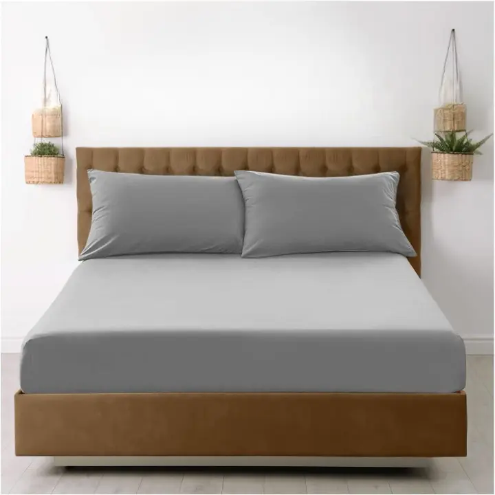 Fitted Sheet 30cm Extra Deep Bed Sheet – Soft, Wrinkle-Resistant, Easy Fit Elastic Corners – Single Double King Sizes – Bedding Cover for Mattress 0