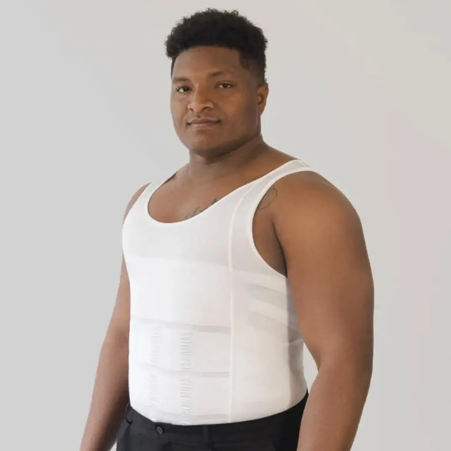 ShaperLuv - Shaper Tank Top (SIZE DOWN) Plain Sleeveless Breathable Stretchy Menswear Smooth