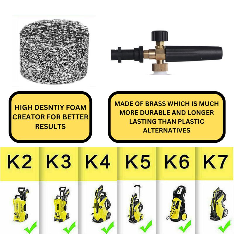 Snow Foam Lance Gun For Karcher K2-K7 Cannon Car Pressure Washer Washing Bottle pressurewasher spraybottle For highpressure washing 6