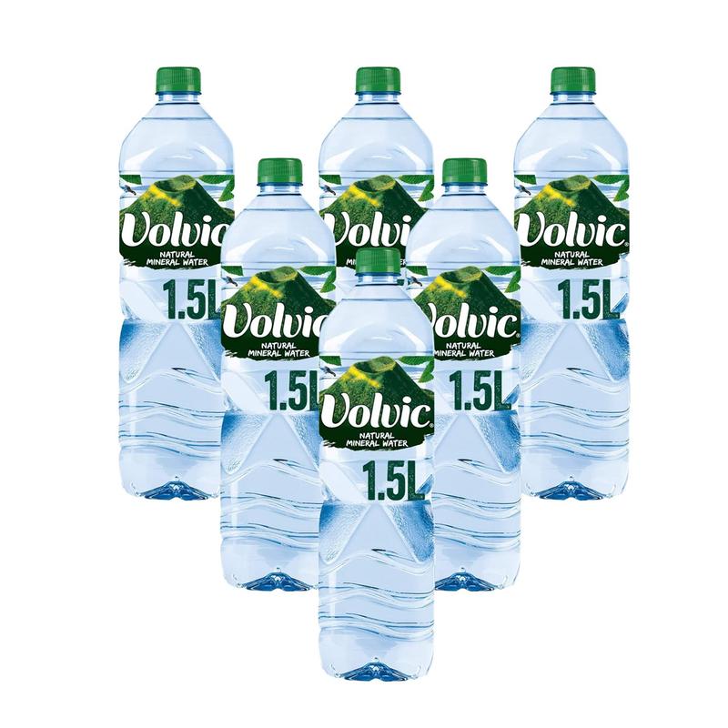 Volvic Natural Mineral Water 6 x 1.5l Organic Drink Beverage Spring 3