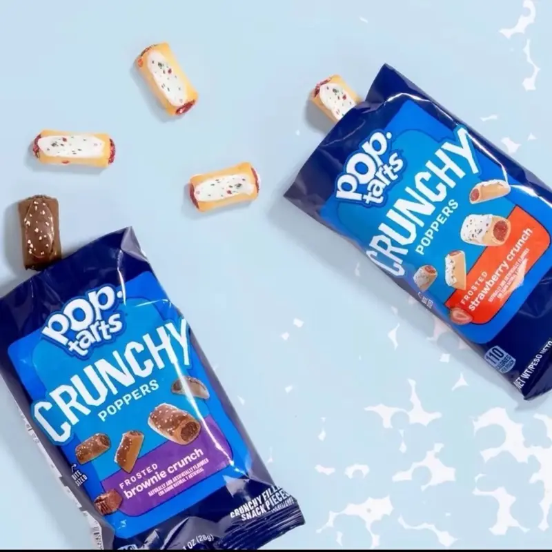 Pop Tarts Crunchy Poppers (Chocolate Brownie & Strawberry Crunch) | Choose Flavour | American Imported Snack Sweet 4