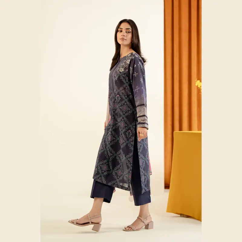 PK3-03 - CHARIZMA PRINTKARI COLLECTION - Fully Stitched - 3 Piece Printed Lawn Suit with Printed Chiffon Dupatta and Dyed Cotton Shalwar 3
