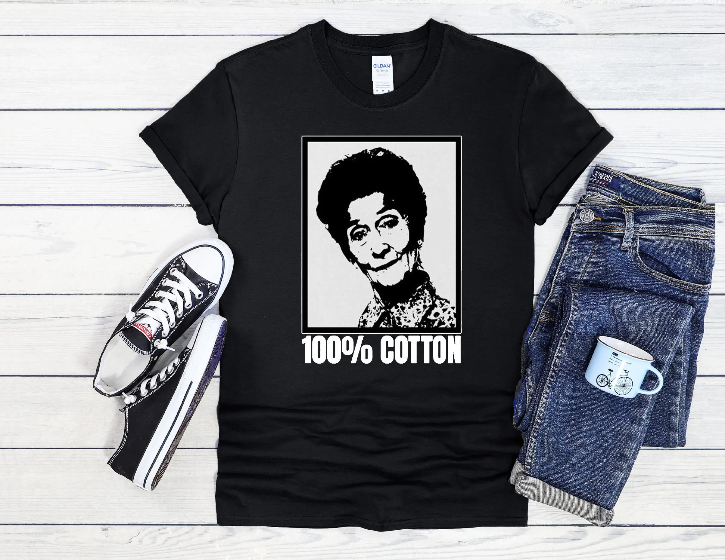 100% Cotton Dot Cotton Men Women Unisex Top T Shirt