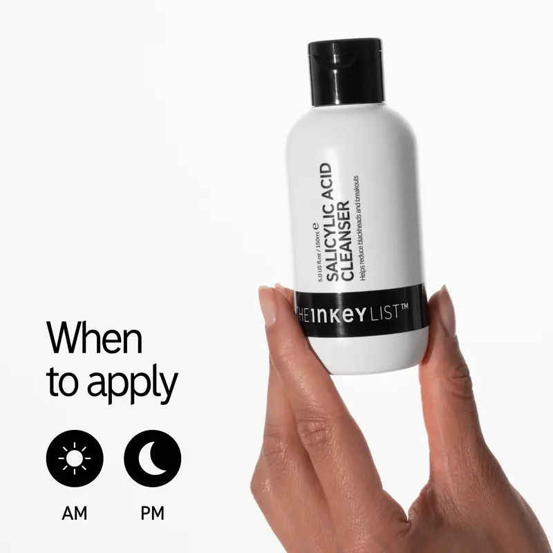 The INKEY List Salicylic Acid Cleanser 150ml - Facial Cleanser for Acne-prone Skin - Skincare Daily Spf 3