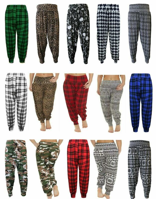 Womens Harem Ali Baba Long Pants Trousers Ladies Baggy Hareem Leggings Plus Size 1
