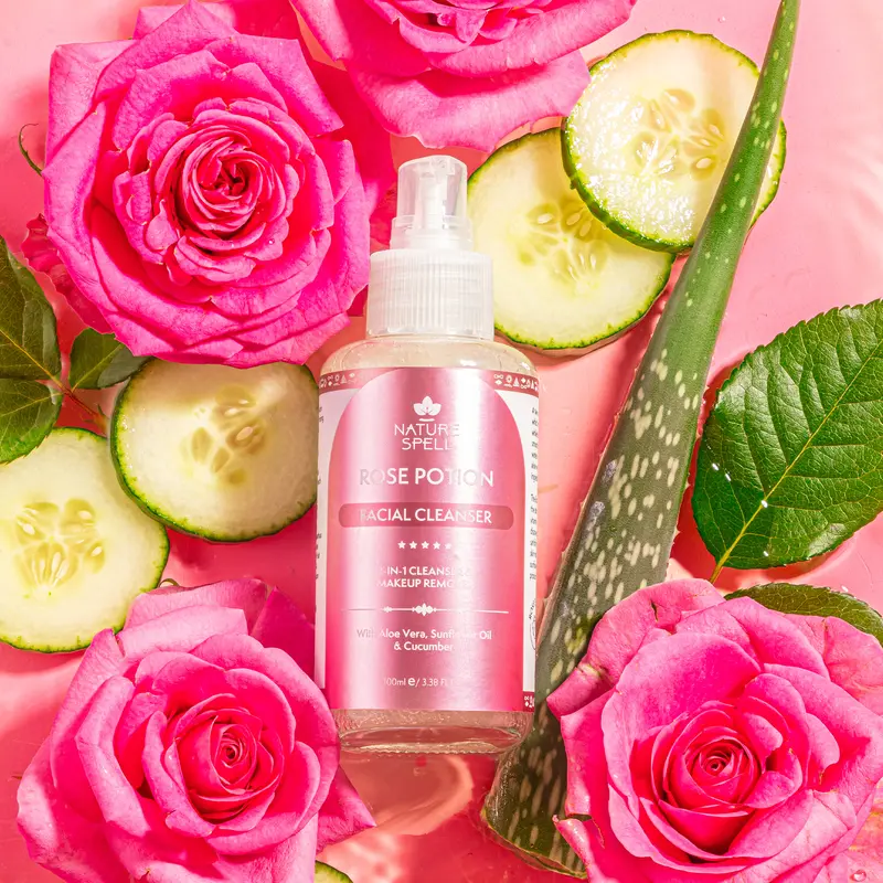 Nature Spell Rose Potion Aloe Vera Cleanser 100ml 3