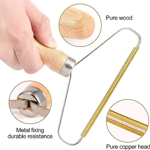 NTEK Portable Lint Roller Clothes Fuzz manual Brush | Lint Remover Carpet Scraper | travel brush for removing lint | Lint Cleaner Pro for Restores Blankets | Blankets, Sweater, Sofa Cleaner 1