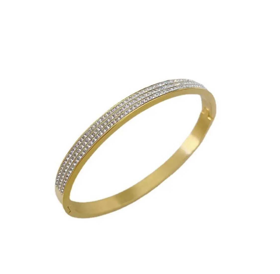 Alice Stone Bangle Stainless Steel Non Tarnish