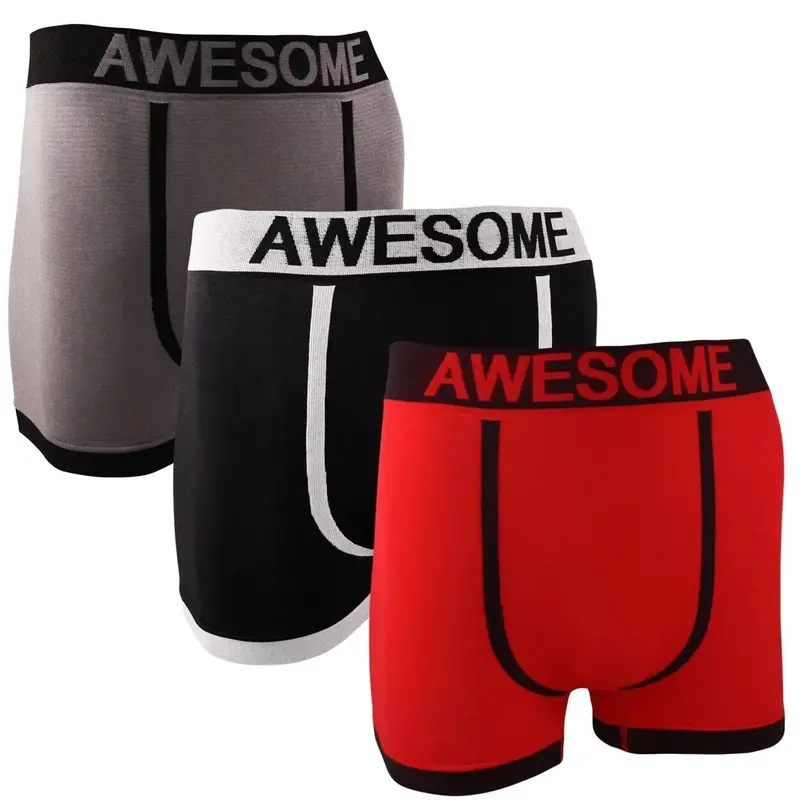 3 Pairs Boys Designer Boxer Shorts Trunks Pants Kids Underwear 3-12 Years 0