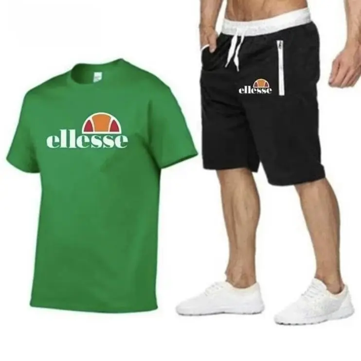 Popular casual fashion men's cotton short sleeve suit, limited time offer Menswear Basic 8