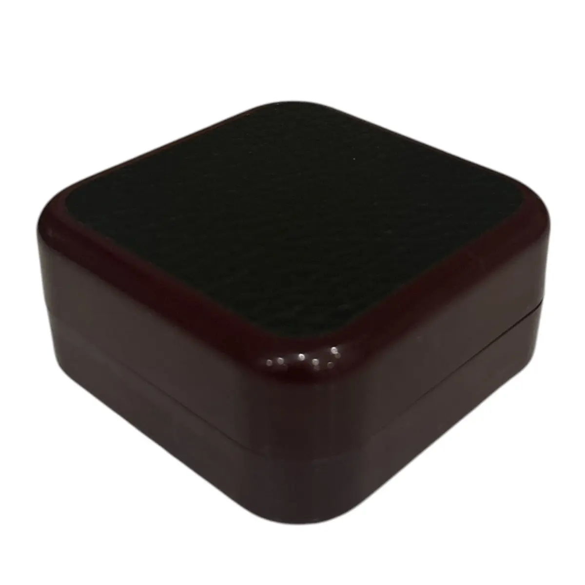 Elegant Burgundy Cufflinks Box Earring Box with Leather Coating and Soft Velvet Interior for Men