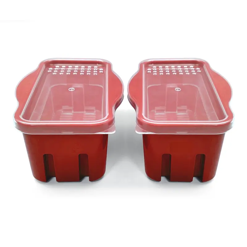 Cook's Essentials Set of 2 Microwave Pasta Cooker Set - Kitchen Snack Containers - Efficient Pasta Cooking Containers with Lid 1