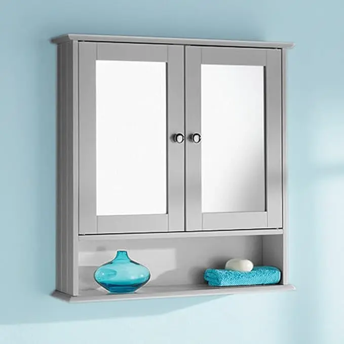 Homme Concept - Wall-Mounted Mirrors Cabinet, Bathroom Storage Unit, Bathroom Mirror With Shelf flat packed. 0