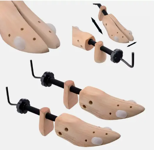 2X WOMENS LADIES SHOE STRETCHERS TREE WOODEN SHAPER BUNION CORN BLISTER 3-8 3