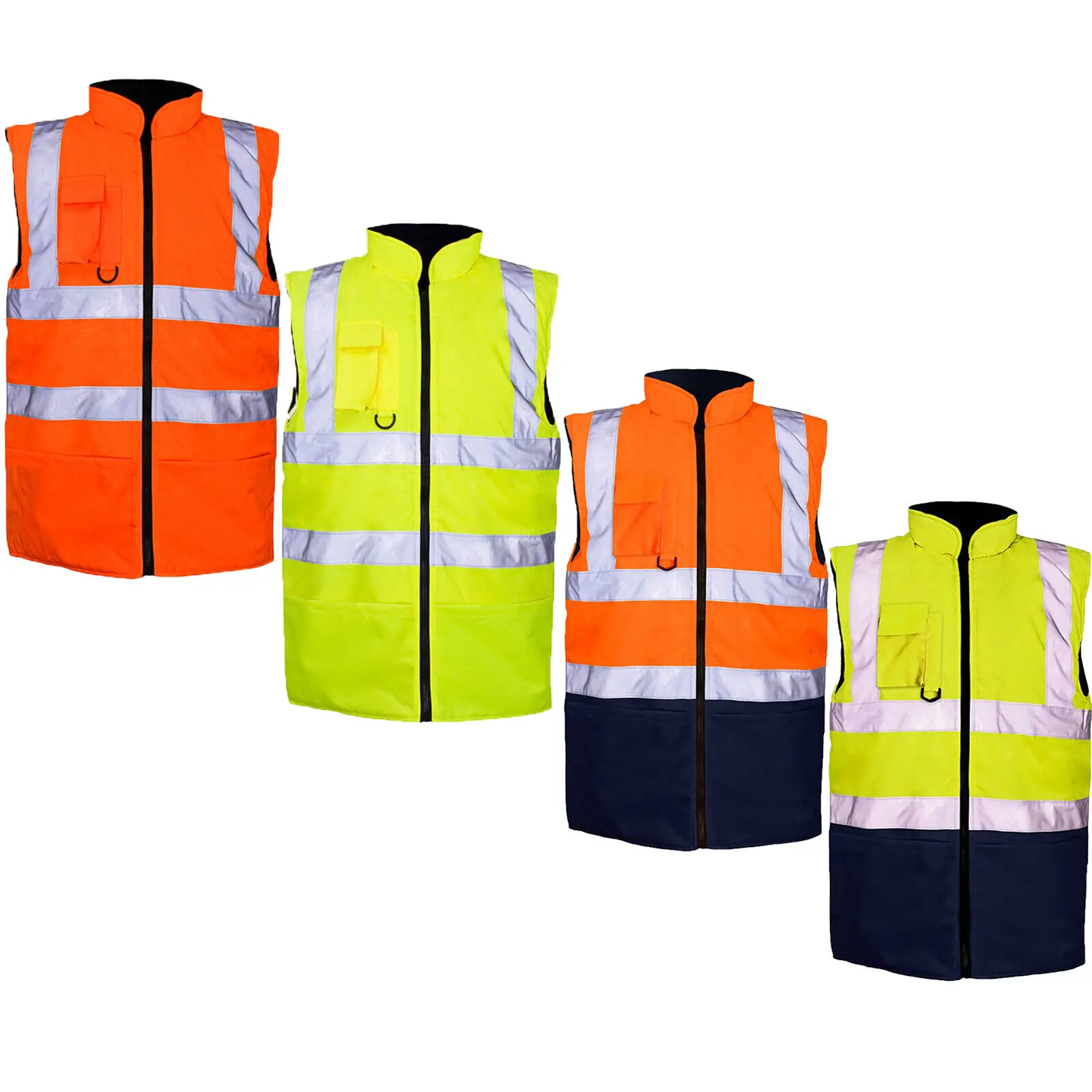Fleece-Lined Bodywarmer Vest Water-Resistant, Durable | Sizes S-4XL | Premium Gear FLEECE REVERSIBLE WATERPROOF BODY WARMER GILET WAISTCOAT Sleeveless