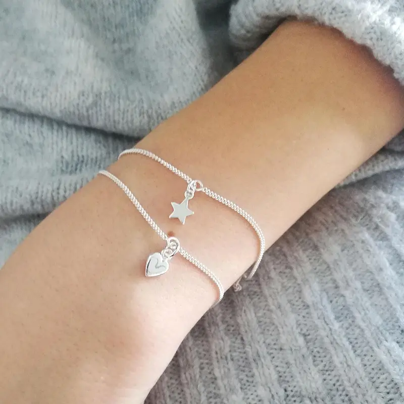 Sterling Silver Quote Curb Bracelet - Happy Birthday Sis 2