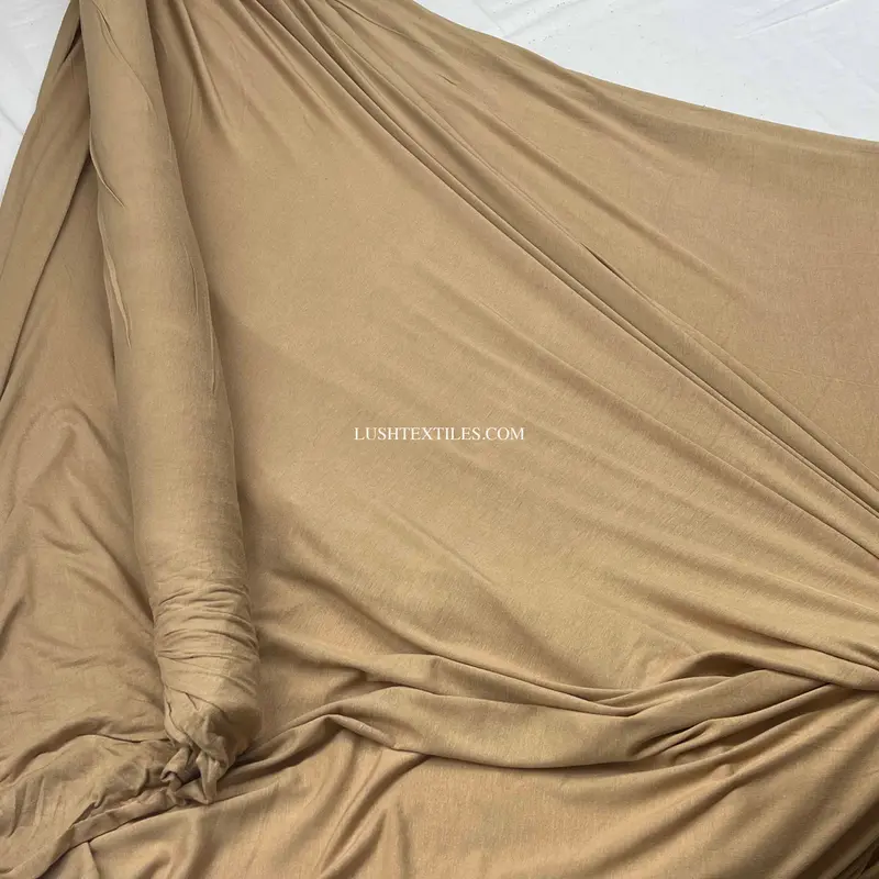 Plain T-Shirt Cotton Jersey Fabric, Nude 3