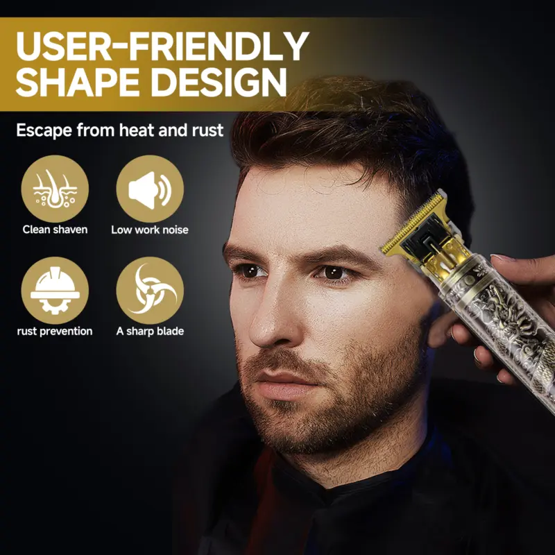 Professional Men Hair Clippers Trimmer Machine Cordless Beard Electric Shaver UK Comfort Default 6