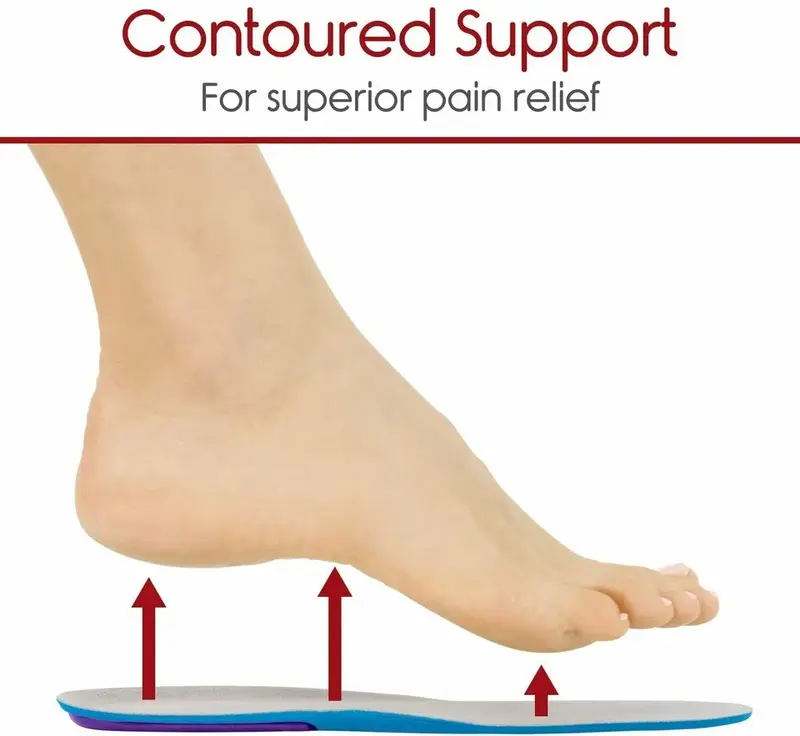 Premium Feet Support Orthotic Gel Pain Relief Massaging Sport Shoe Insoles Foot Footwear Comfort 3