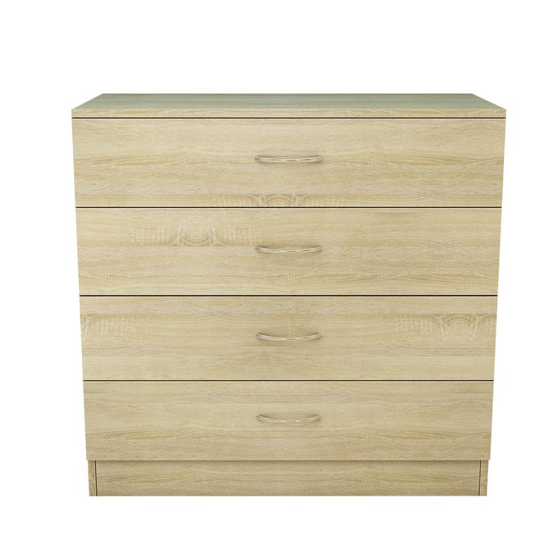 Sundaze Chest of 4 Drawers with Handles Storage Cabinet Bedroom Furniture 75x36x72cm 1