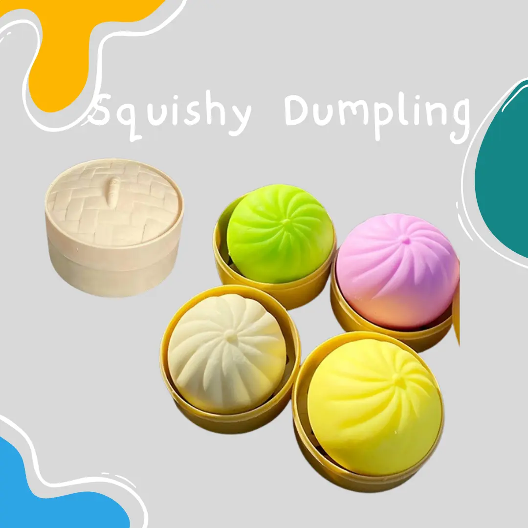 Squishy Dumpling Toys – Adorable Dim Sum-Inspired Stress Relief Fidget Toys