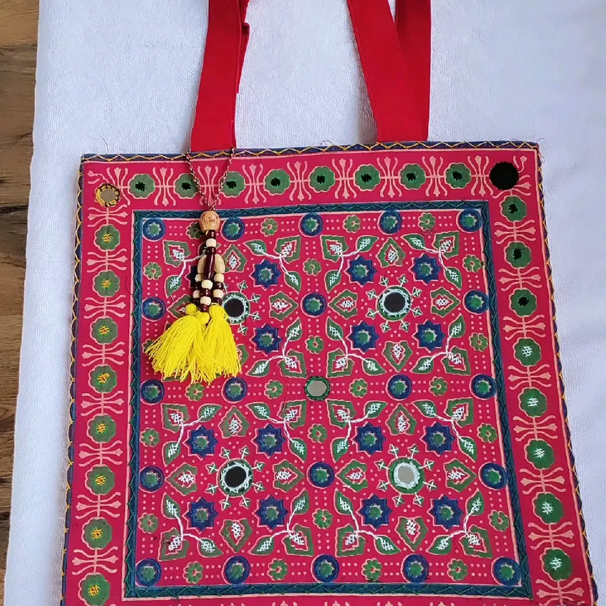 handwork# mirror work # Bags