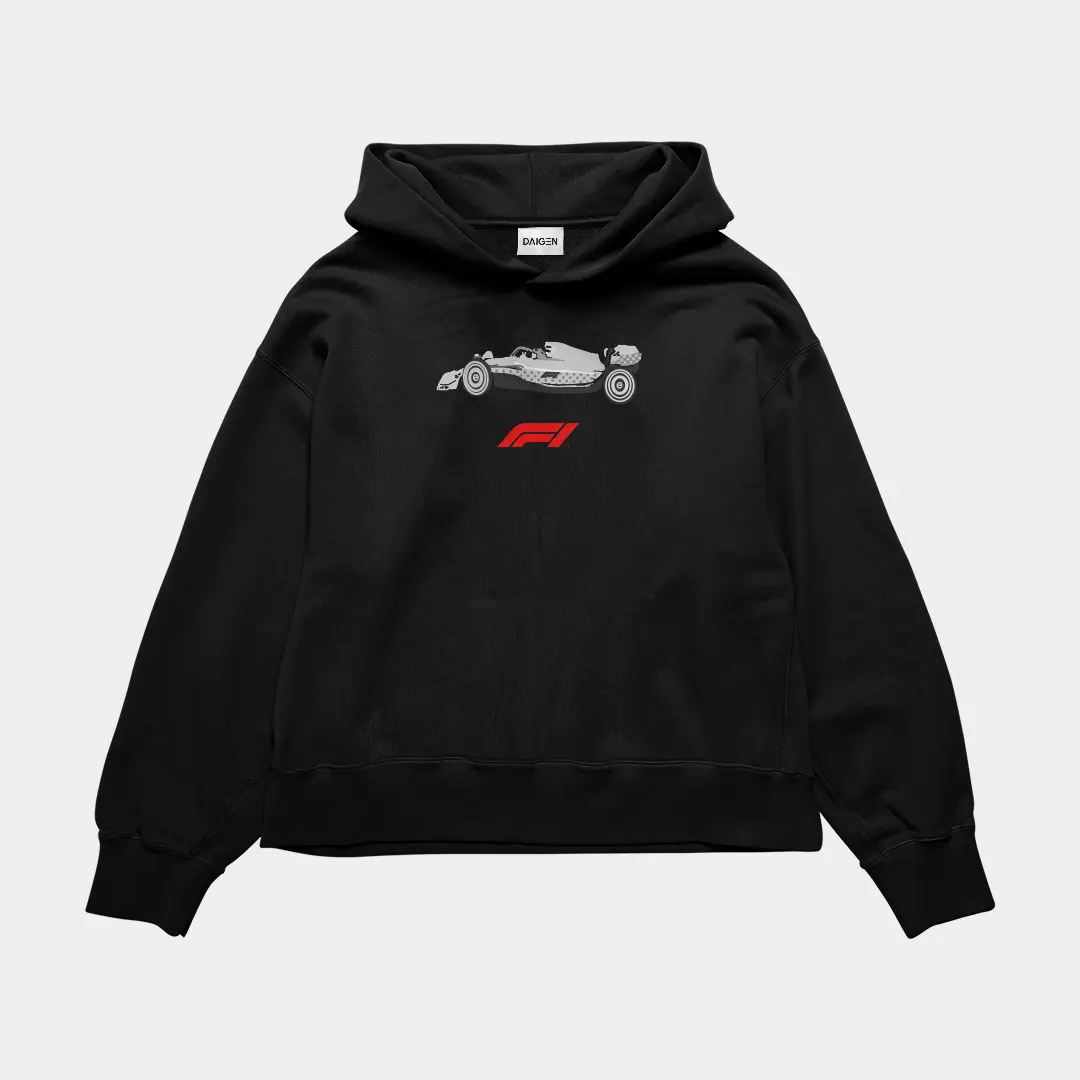 Retro F1 Car Classic Oversized Hoodie Vintage Women & Men, Crewneck Casual Shirt, Top Style Sweatshirt