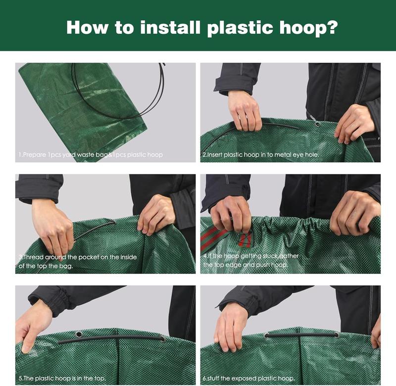 AMD Nexus 1 X Garden Waste Bags 500L Heavy Duty Reusable Sacks for Plant Waste, Grass & Leaves 1