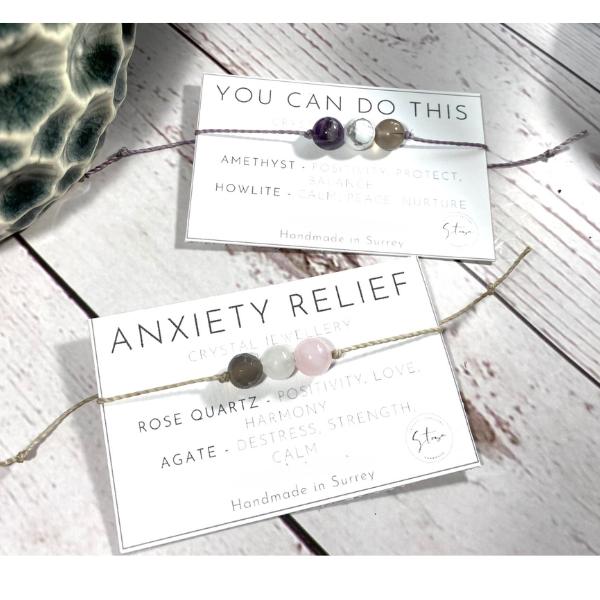 Stosa - Crystal Bracelet - Real Crystal Jewellery - String Crystal Bracelet - Energy Bracelet - Anxiety Bracelet - Healing Bracelet - Crystal Anklet Daily Birthday 8