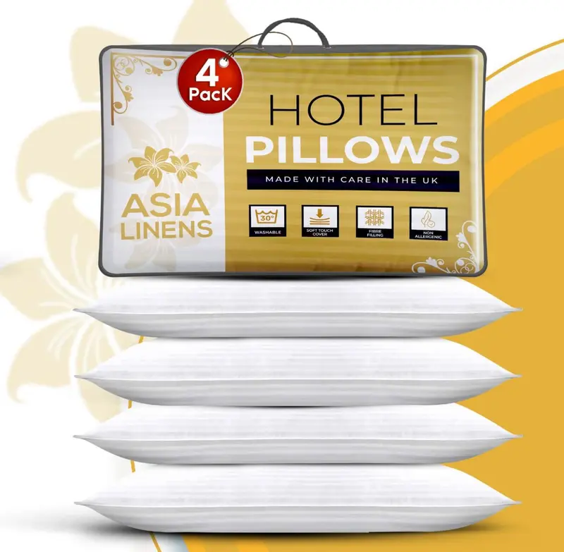 Hotel Quality Pillows | 2 Pack, 4 Pack, 6 Pack, 8 Pack, 10 Pack, 1 PACK | SAME DAY SHIPPING | Extra Filled Luxury Pillows 3