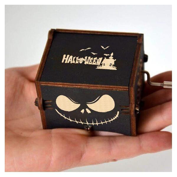 Hand Crank Wooden Musical Box Toy - This is Halloween Tune - The Nightmare Before Christmas 1