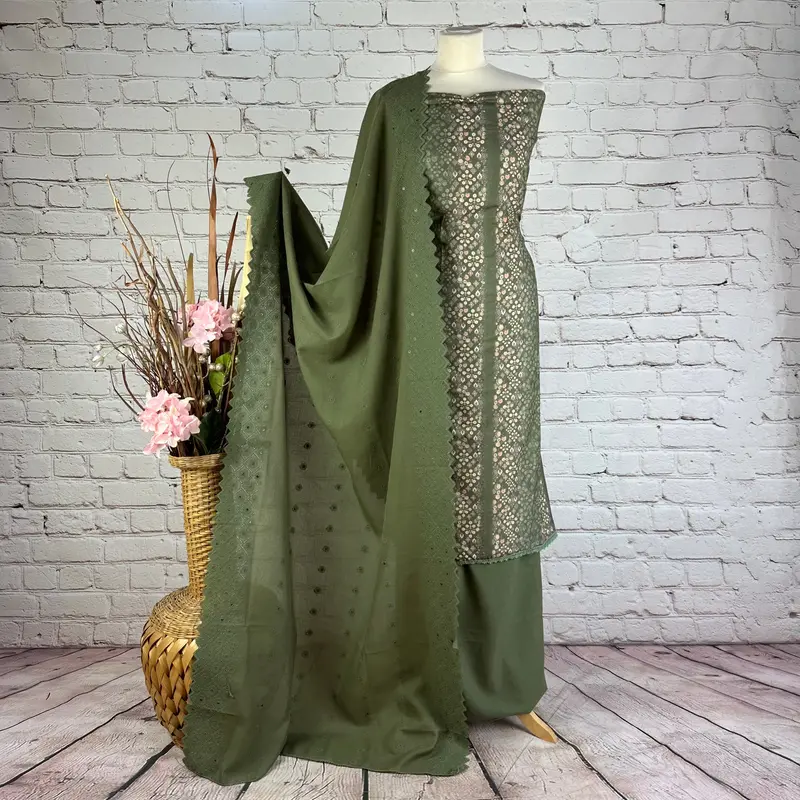 Self Print Floral Garam Suit 0