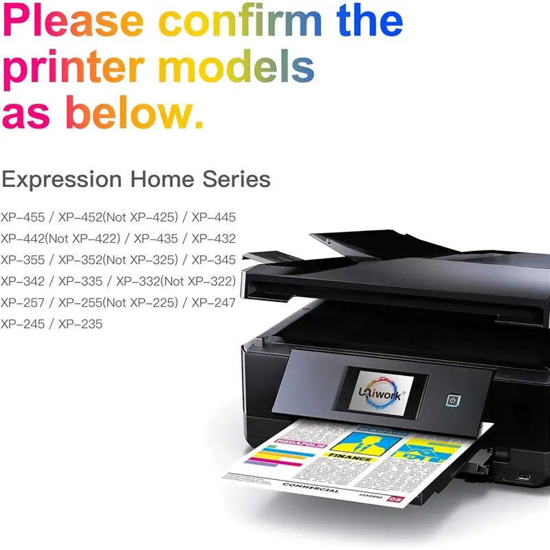 Compatible Ink Cartridge Replacement for Epson 29 29XL for XP235 XP245 XP247 XP255 XP257 XP332 XP335 XP342 XP352 XP355 XP432 XP435 XP442 XP445 XP452 XP455(Black Cyan Magenta Yellow, 6-Pack) 1