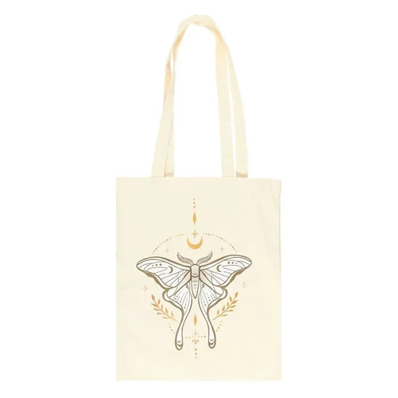 Light Luna Moth Polycotton Tote Bag 1