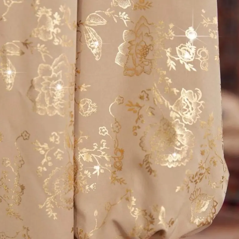 Elegant Golden Embroidered Open Abaya with Matching Inner Dress 4