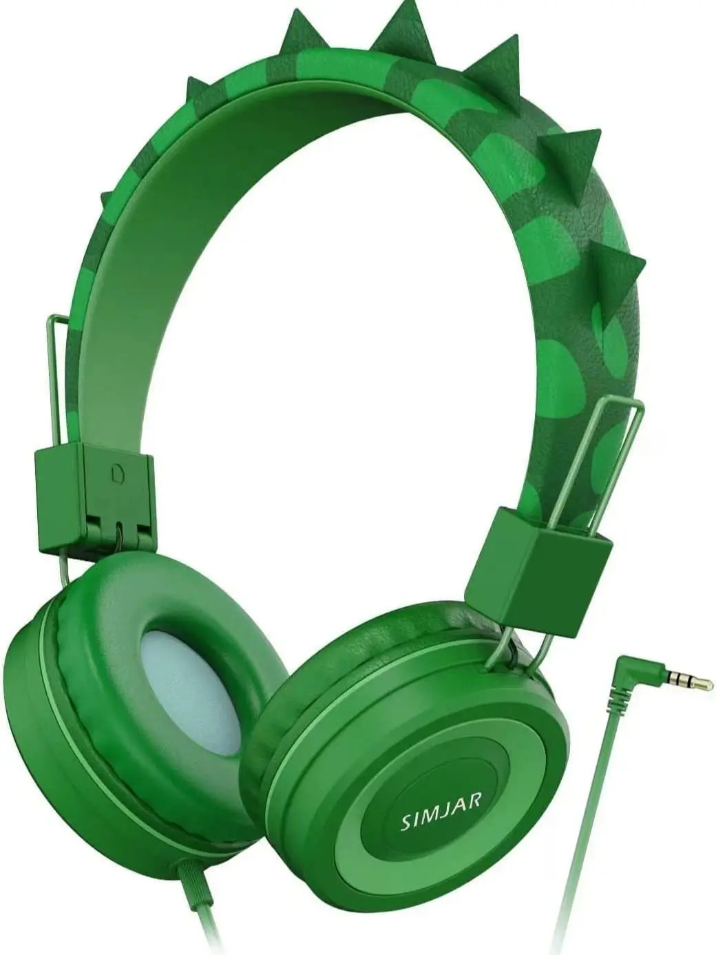Dinosaur Kids Headphones with Microphone for School, Volume Limiter 85/94dB, Over-Ear Girls Boys Headphones for Kids with Foldable Wired Headphones for iPad/Travel/Tablet