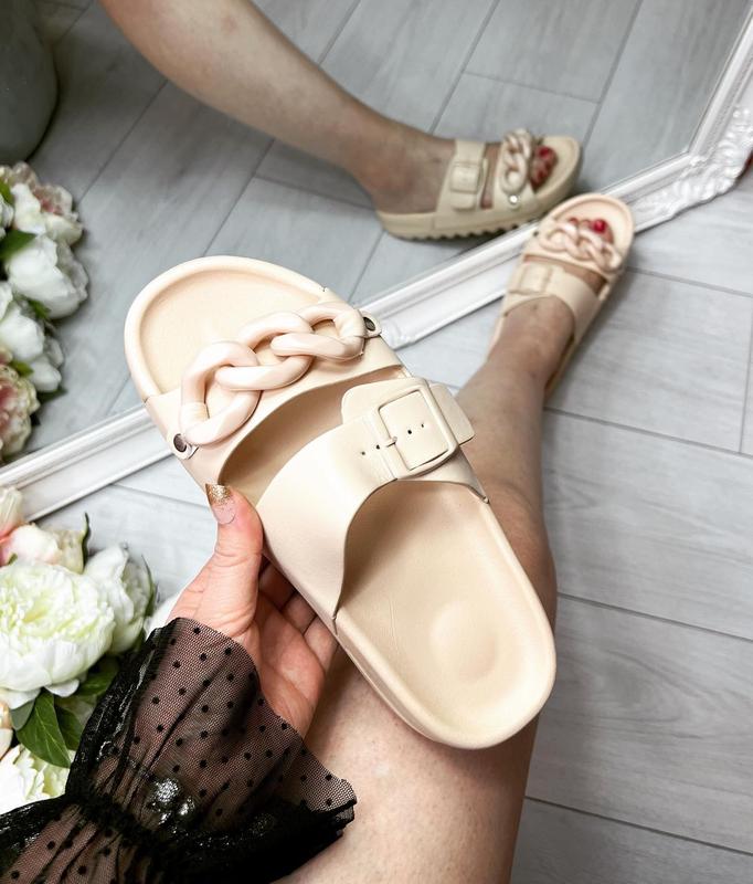 Women Chunky Sole Sliders Casual Comfy Sandals Flatform Summer Shoes Footwear Girl 6
