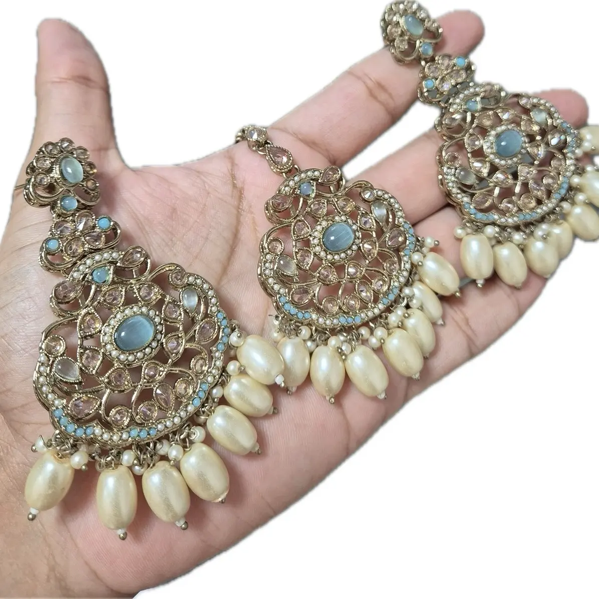 Earrings with Tikka Set for Women - Perfect for Any Occasion