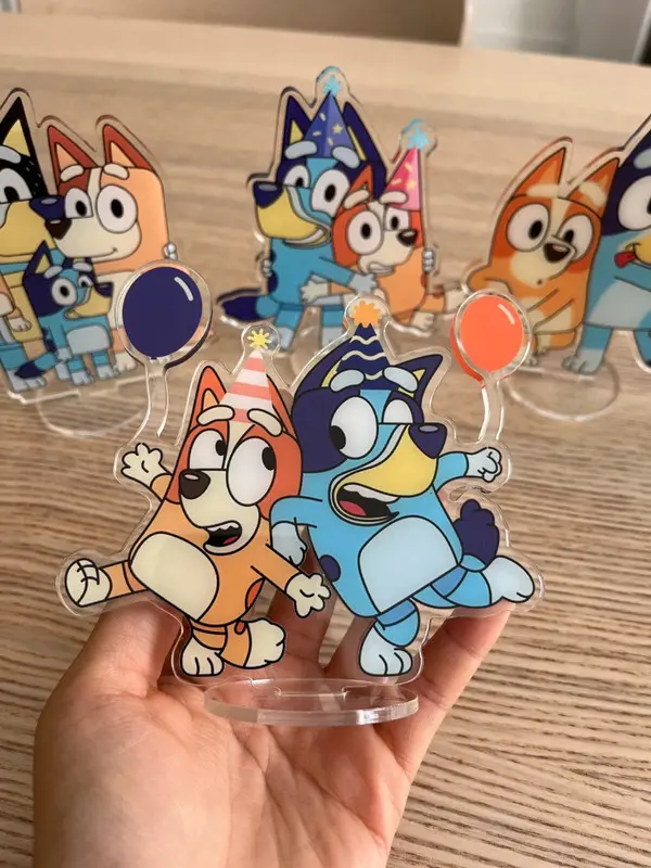 Bluey & Bingo party decoration double side acrylic stand
