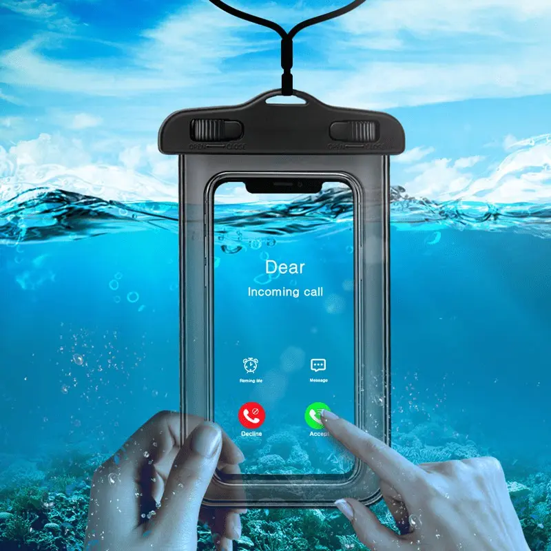 1pc Unisex Transparent Luminous Waterproof Phone Dry Bag – Perfect for Outdoor Enthusiasts, Safeguards Phones Below 6 Inches, Ideal for Surfing, Swimming, Diving, Kayaking, and Water Sports – Durable, Reusable, and Easy to Use 4