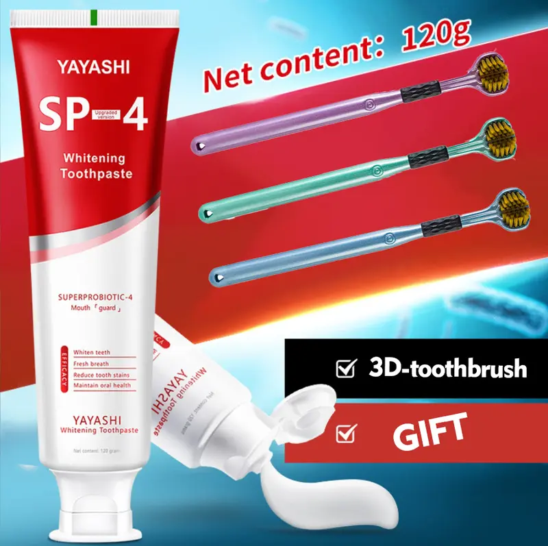 [A Must-Have] Yayashi SP-4 120g hydroxyapatite Toothpaste, Favored by Nearly 90% of Consumers, Keeps Your Breath Fresh and Mouth Clean. Oral Sensitive 2